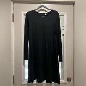 Black long sleeve dress from Old Navy
